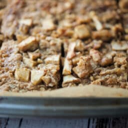 A close up of caramel apple nut bars