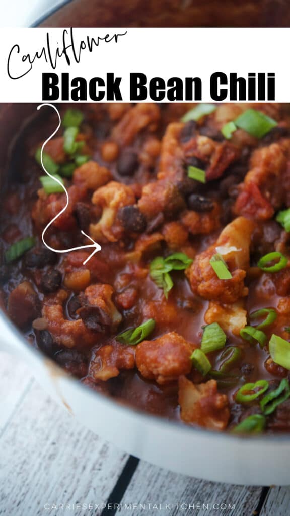 Cauliflower Black Bean Chili