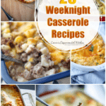 Casserole recipes in a collage