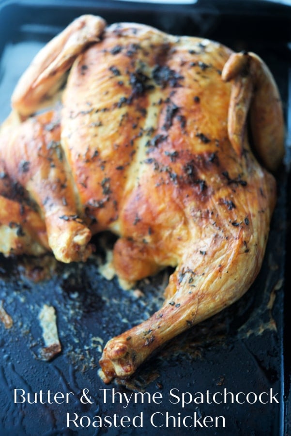 Whole chicken on a sheet pan