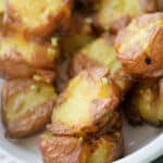 Long pin of Chive Butter Smashed Potatoes