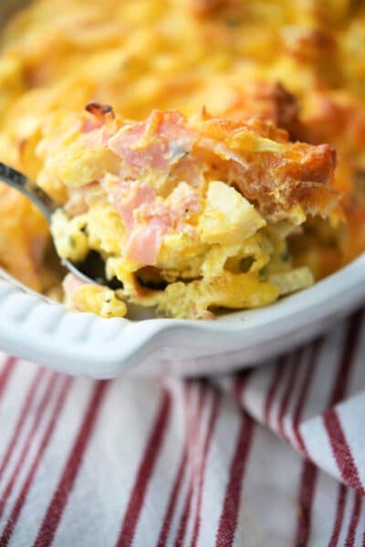 Ham Apple Cheese Breakfast Strata