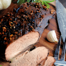 a close up of tuscan brisket