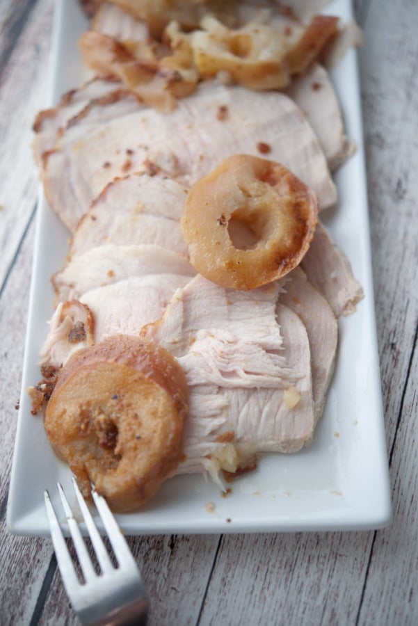 Sliced apple cider pork