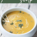 butternut squash soup with apples