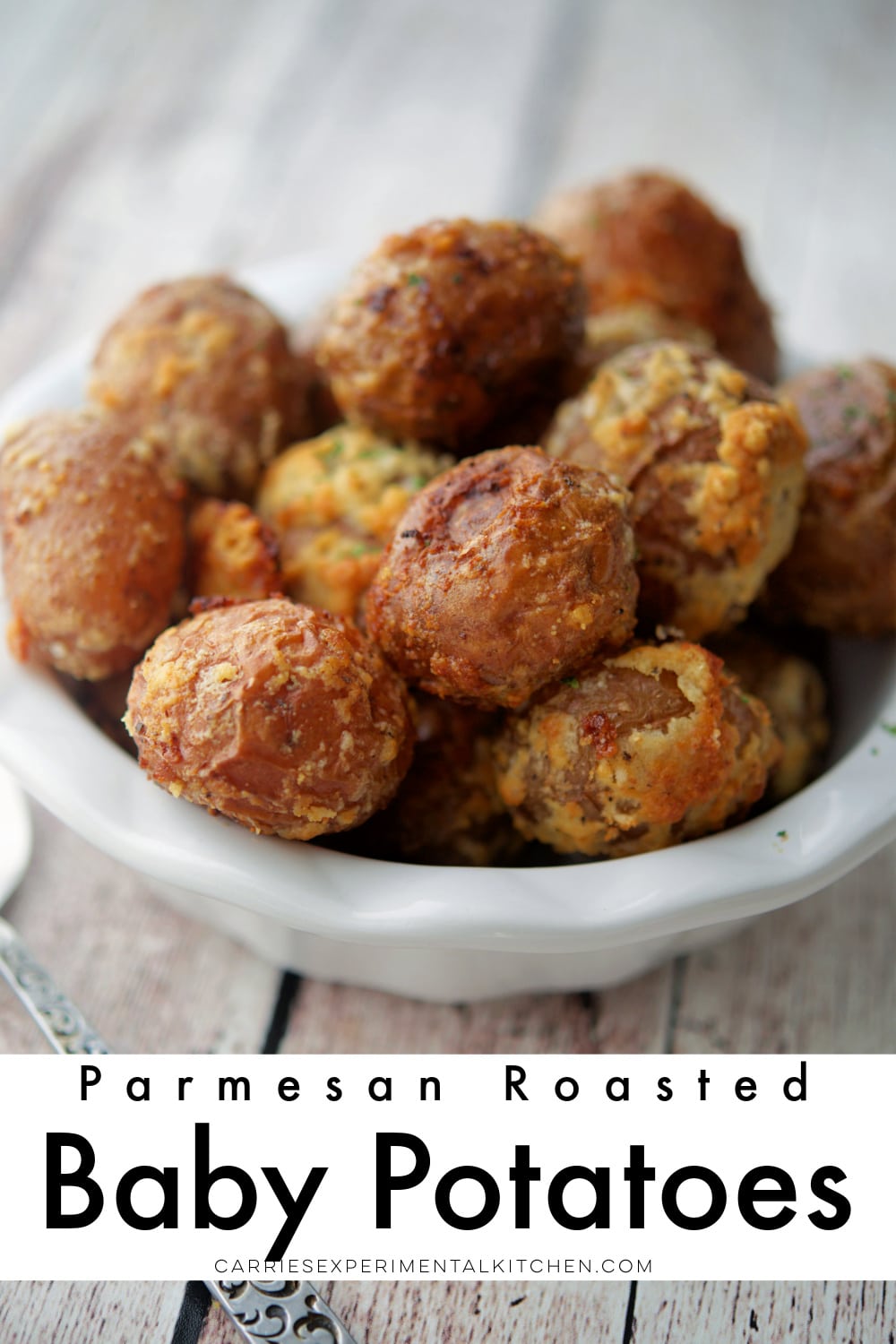 Parmesan Roasted Baby Potatoes | Carrie’s Experimental Kitchen