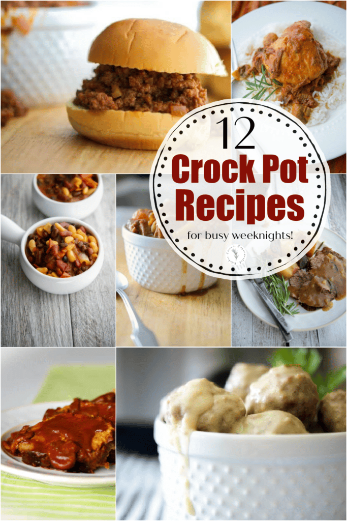 A collage of crock pot recipes