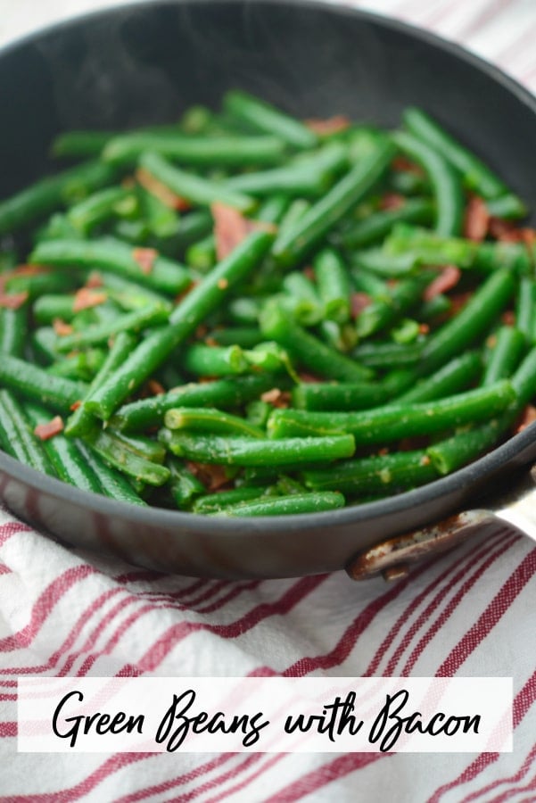 green beans in a skillet