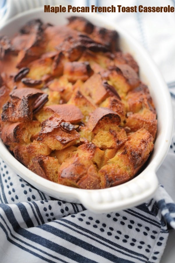 Breakfast casserole in a dish