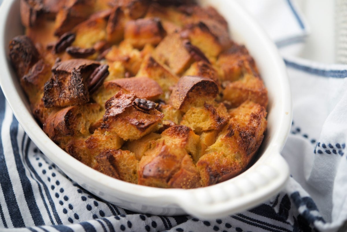 A close up of french toast in dish