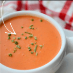 fire roasted tomato soup with text