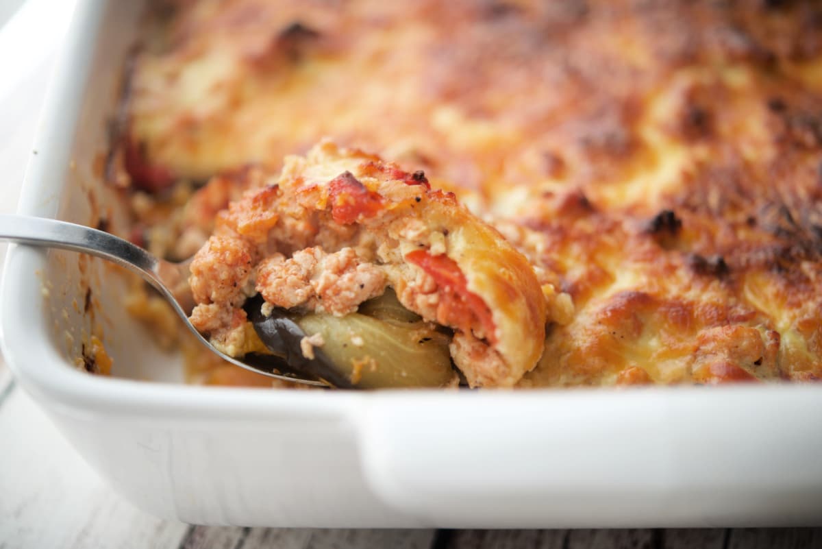 Fejde roterende lejlighed Healthy Ground Chicken Moussaka | Carrie's Experimental Kitchen
