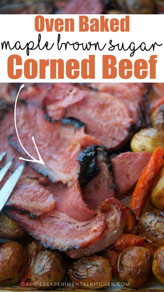 oven baked corned beef sliced