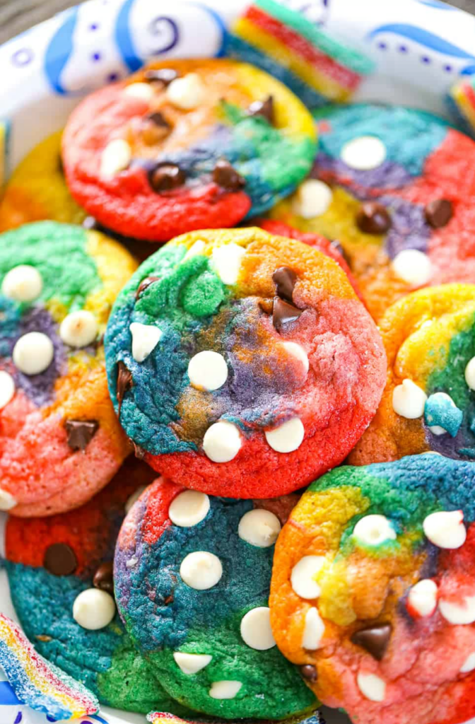 rainbow chip cookies