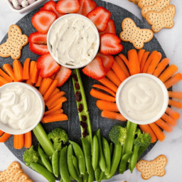 flower vegetable charcuterie board