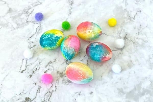 tie dye easter eggs