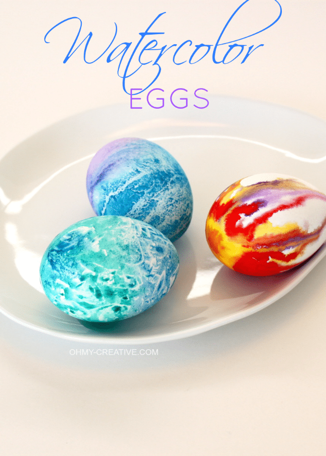 watercolor eggs