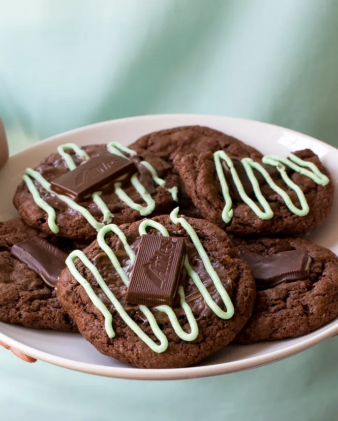 chocolate andes mint cookies