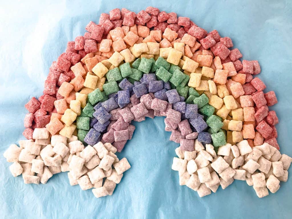 rainbow puppy chow