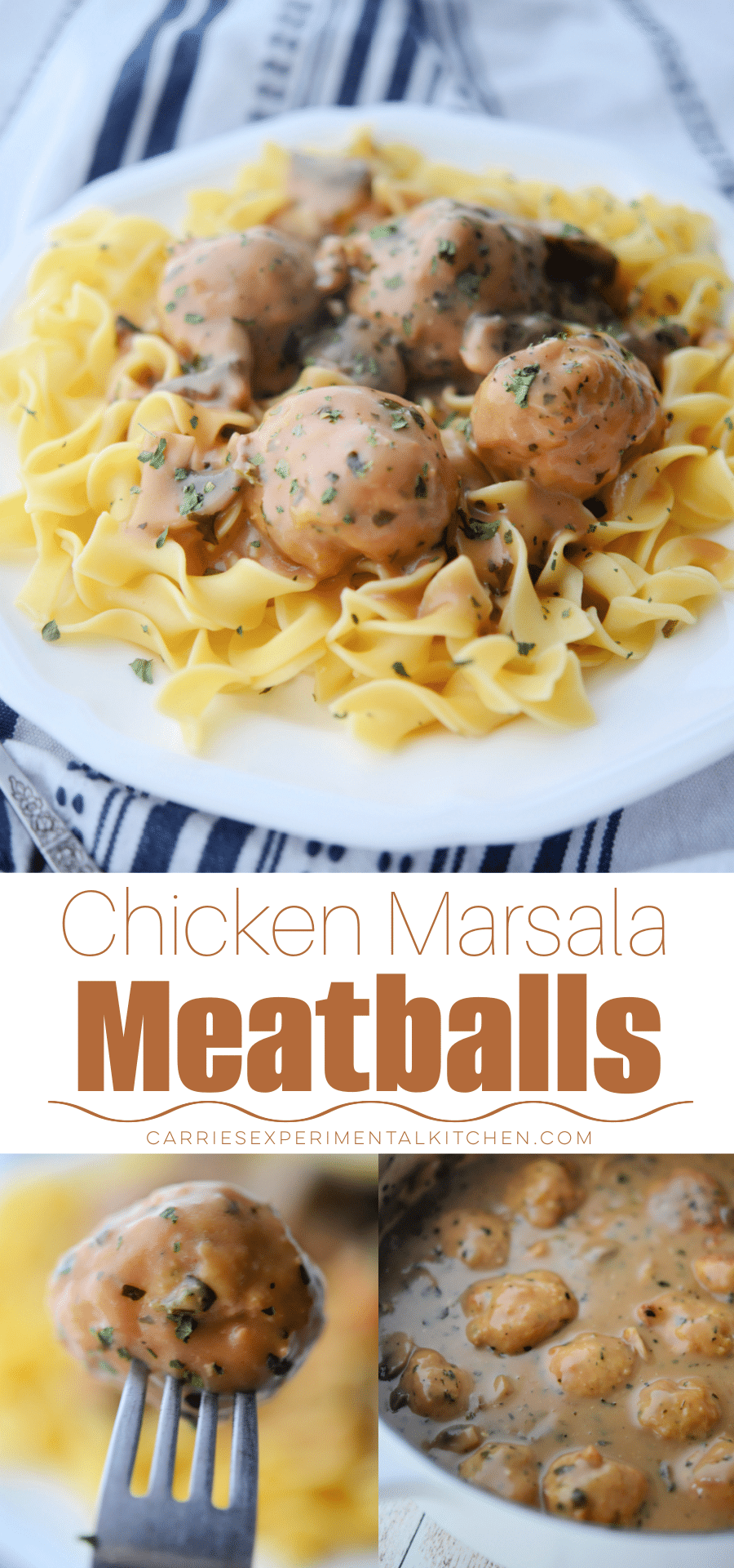 Chicken Marsala Meatballs | Carrie’s Experimental Kitchen