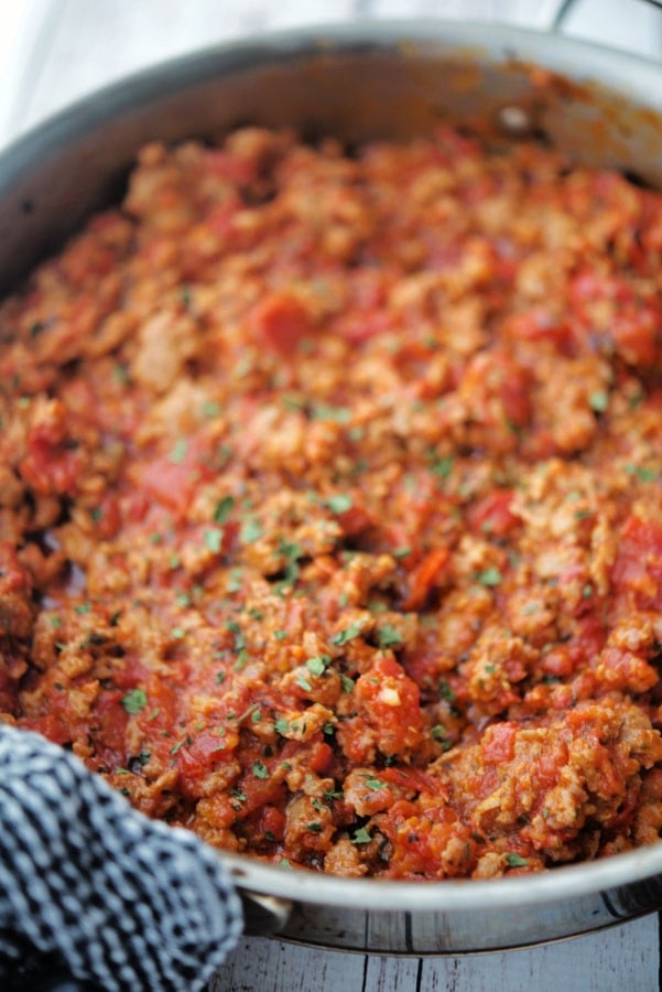 italian sweet sausage meat sauce