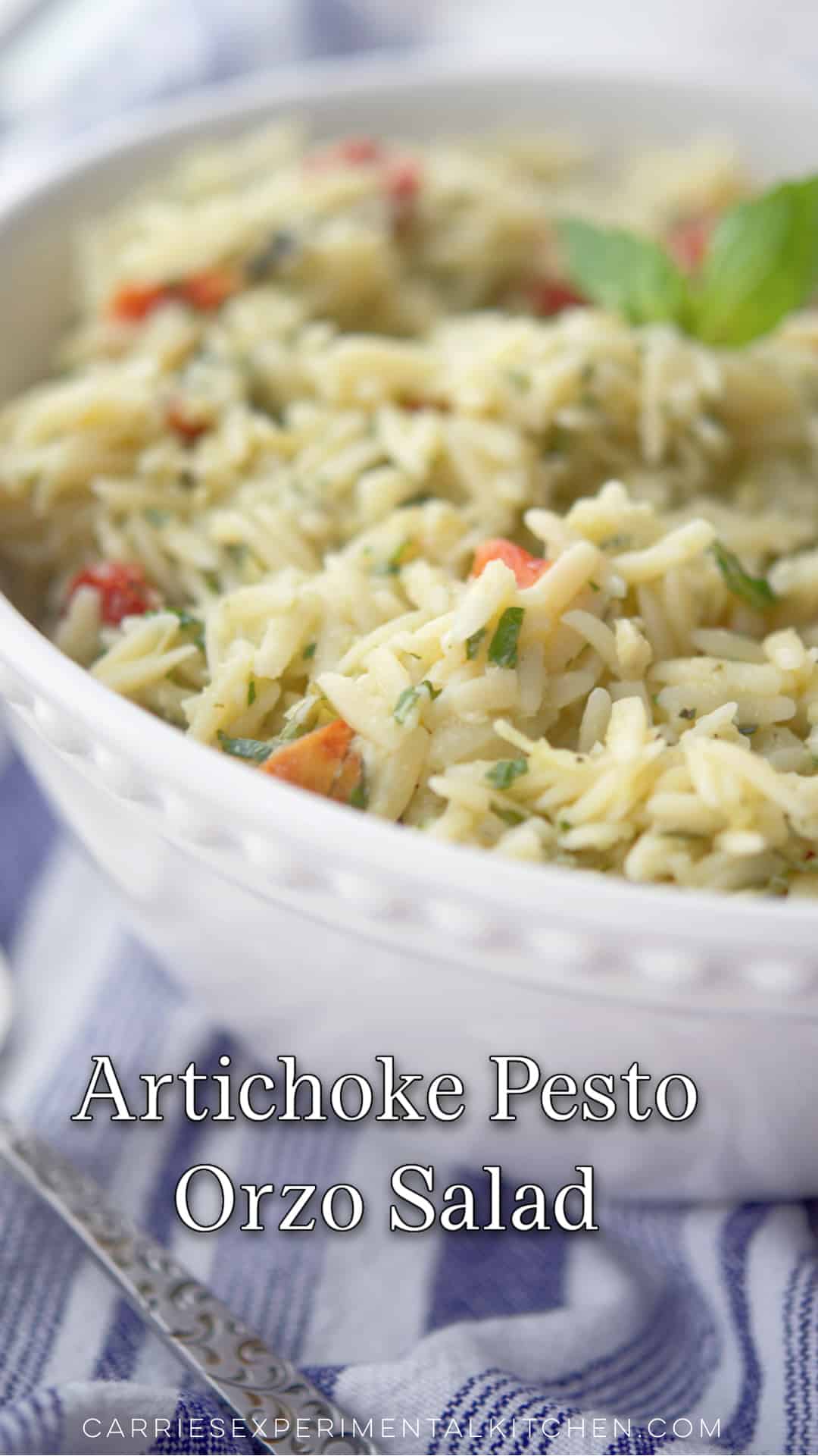 Artichoke Pesto Orzo Salad Carrie’s Experimental Kitchen