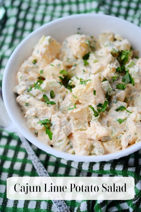 a bowl of potato salad