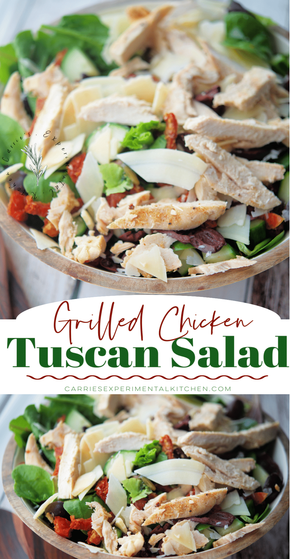 Grilled Chicken Tuscan Spring Mix Salad