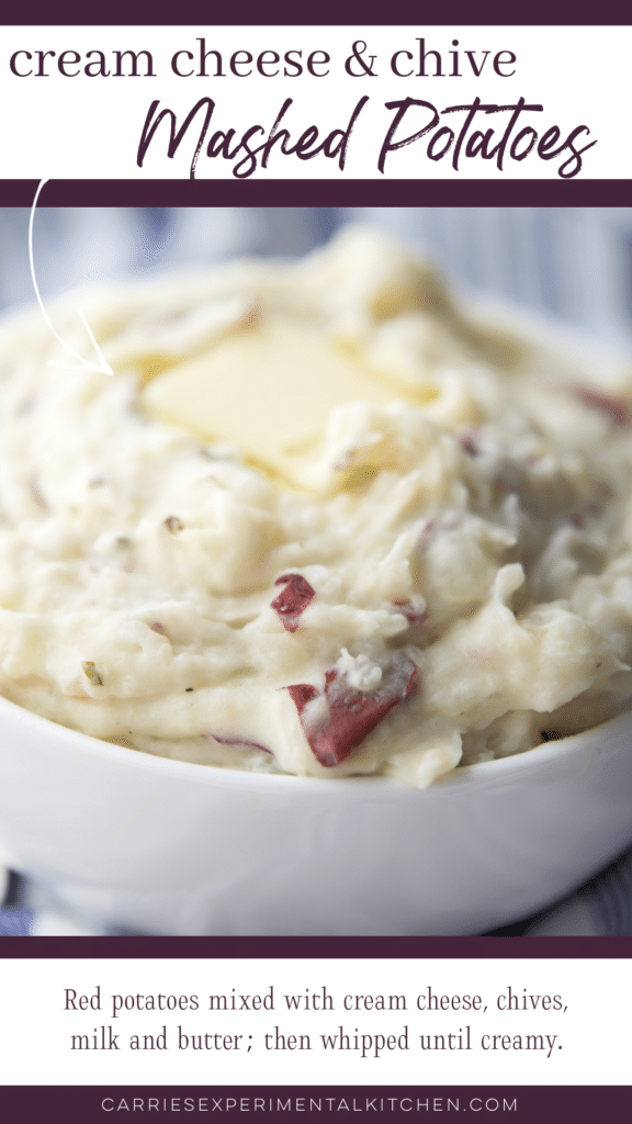a close up of mashed potatoes in a white bowl with butter melting