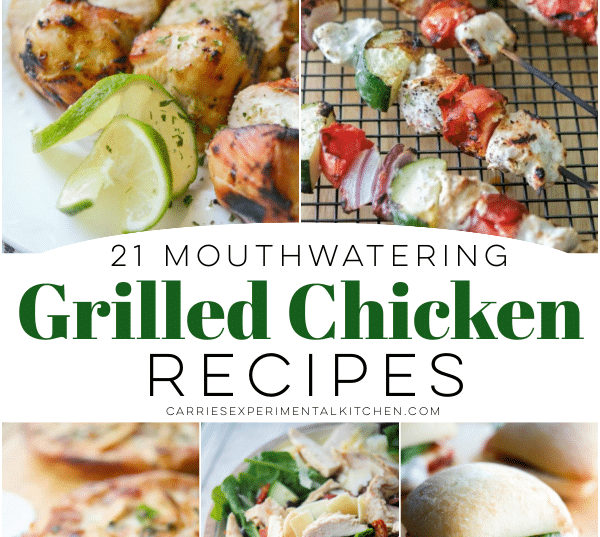 small collage photo of grilled boneless chicken recipes