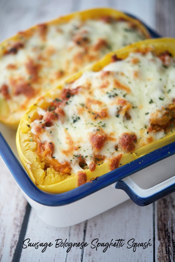 spaghetti squash in a dish