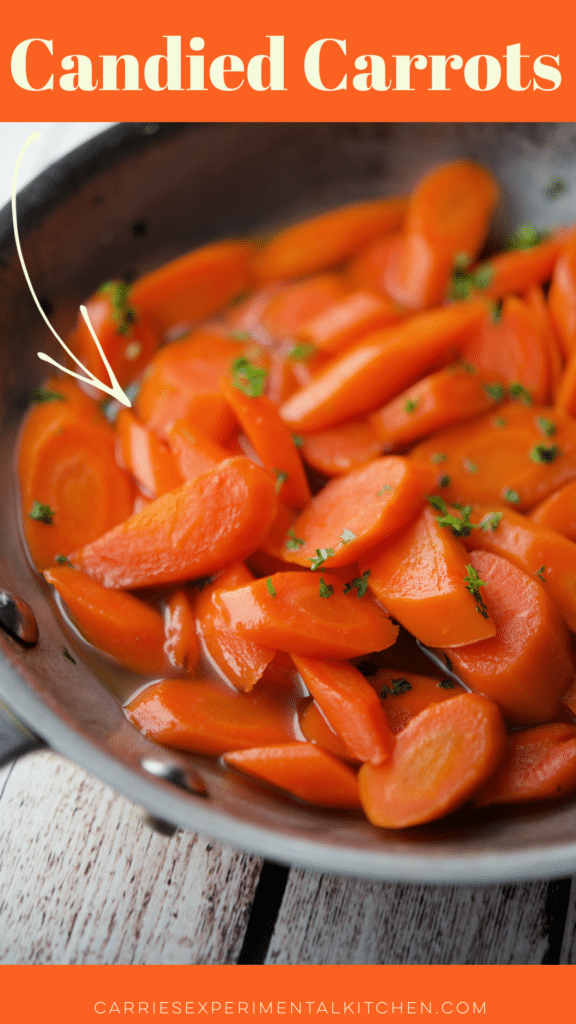 candied carrots in a skillet