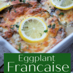 collage photo of eggplant francaise