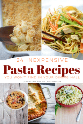 collage photo of pasta recipes