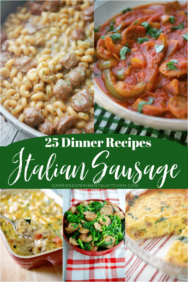 5 Italian sausage dinner recipes