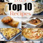 collage photo of the top 10 recipes from 2023