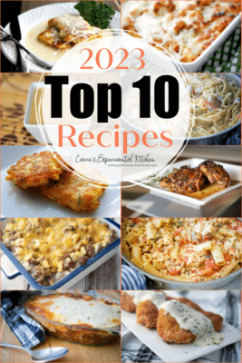 collage photo of 10 recipes from 2023