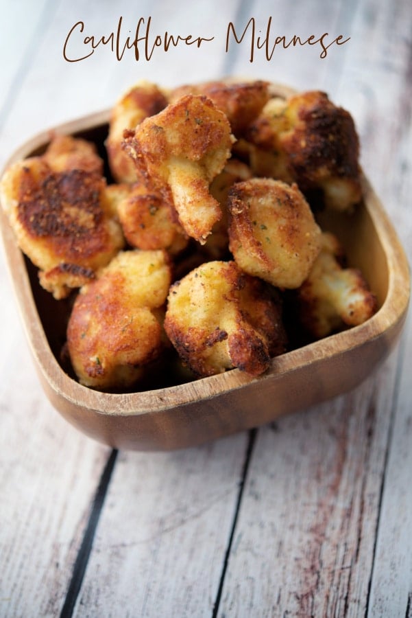 a bowl of cauliflower milanese