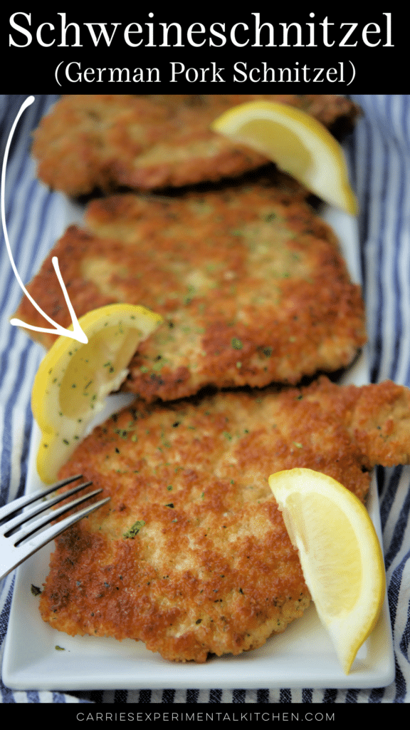 schweineschnitzel on a plate