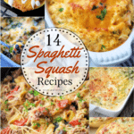 large collage photo of spaghetti squash recipes