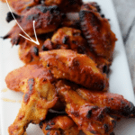 baked hot honey bbq chicken wings