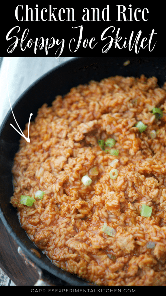 chicken and rice sloppy joe skillet