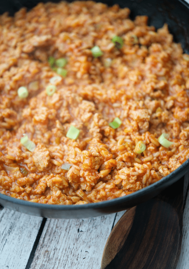 sloppy joe skillet with chicken and rice