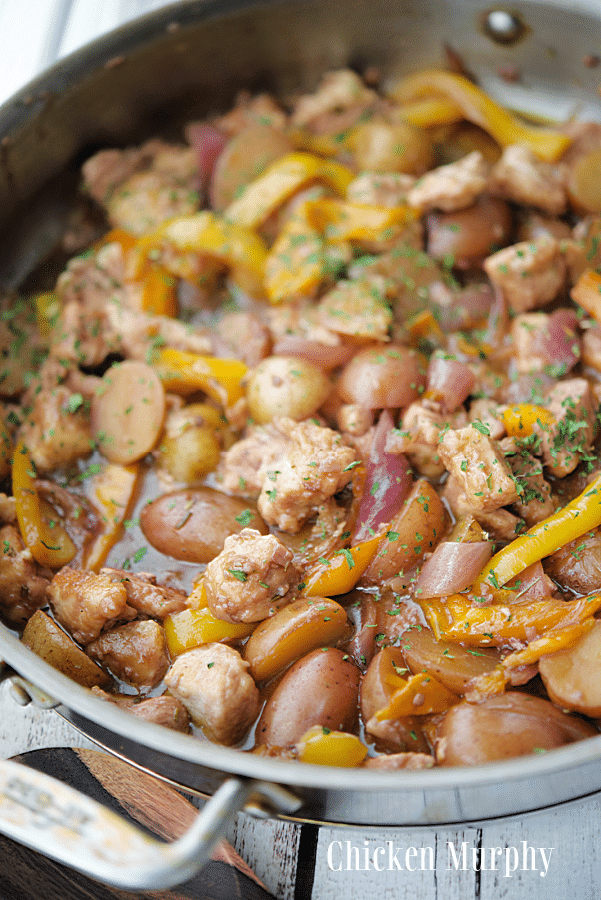 chicken murphy in a skillet