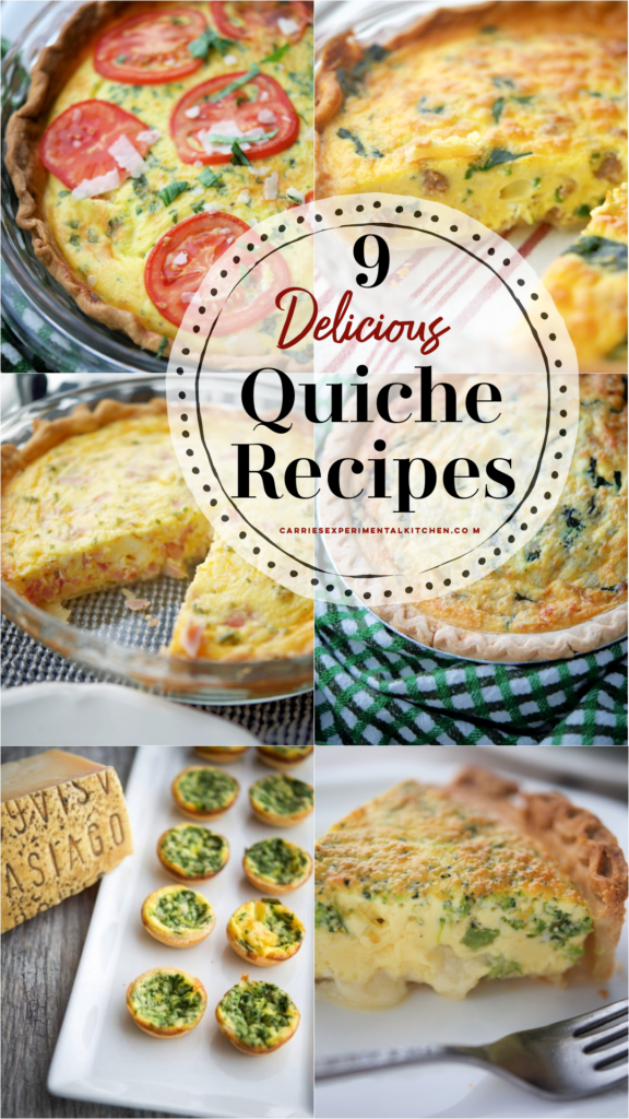 large collage of quiche recipes