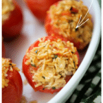 brown rice stuffed tomatoes