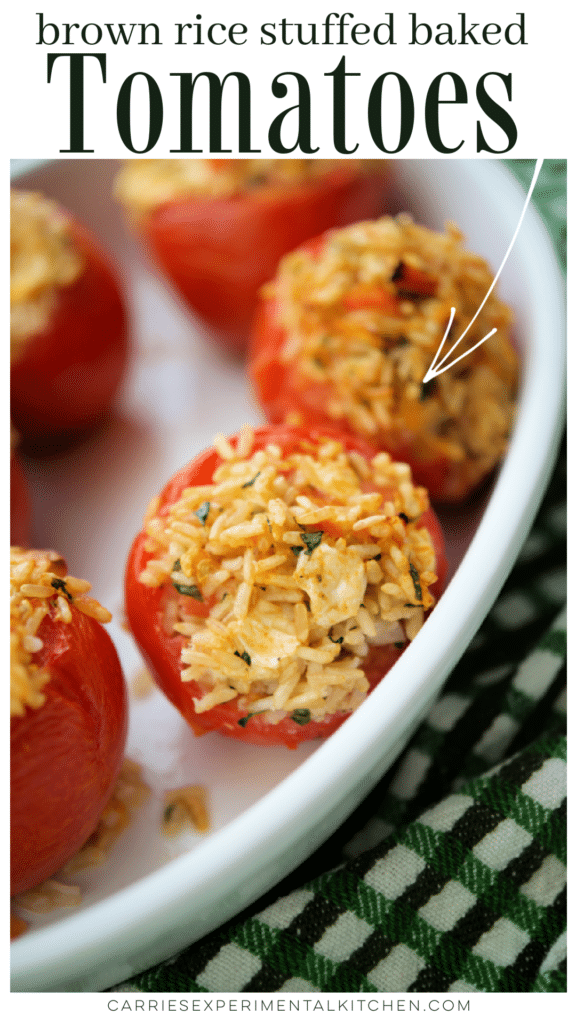 brown rice stuffed tomatoes