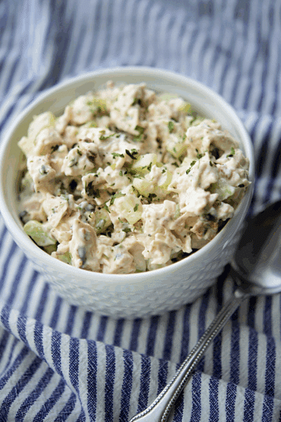 chicken salad made with bacon and ranch dressing