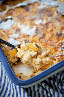 peaches and cream baked oatmeal