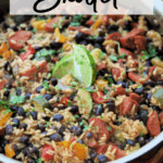 portuguese chourico and rice skillet